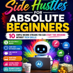 AI Side Hustles for Absolute Beginners: 10 Simple Income Streams You Can Start This Weekend Without Tech Skills